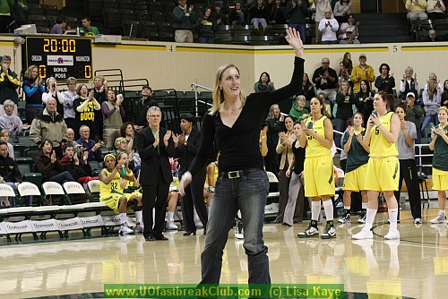 Honorary Team Captain, Cathrine Kraayeveld.